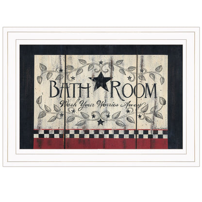 Bathroom 2 White Framed Print Bathroom Wall Art HomeRoots