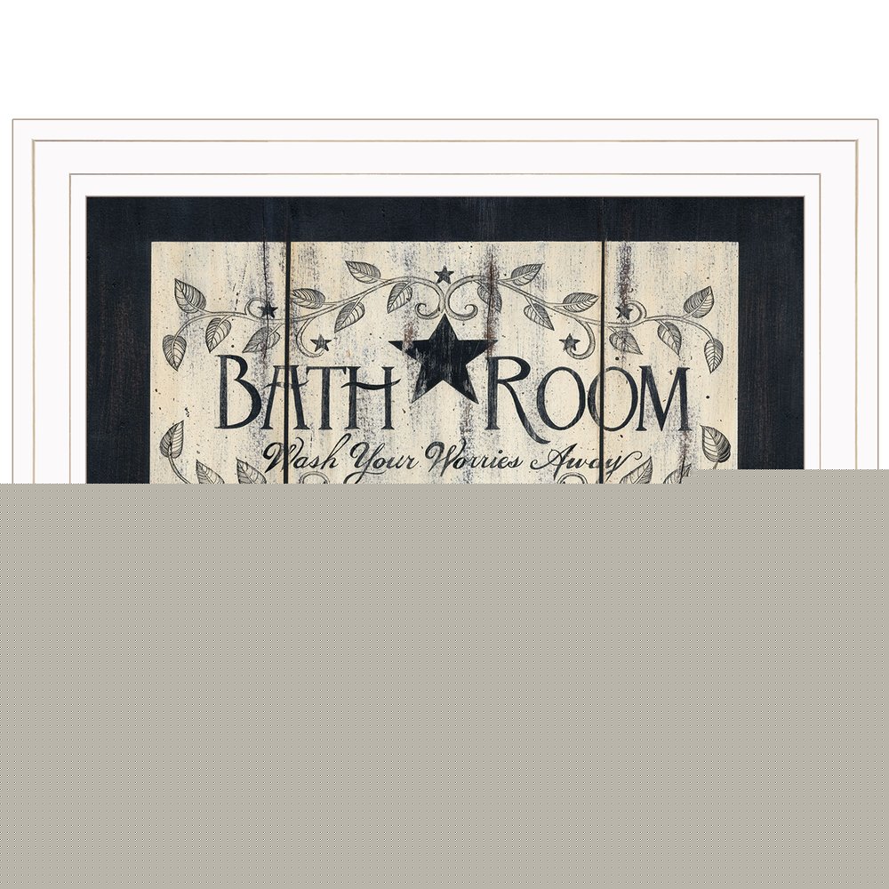 Bathroom 2 White Framed Print Bathroom Wall Art HomeRoots