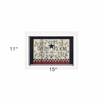 Bathroom 2 White Framed Print Bathroom Wall Art HomeRoots