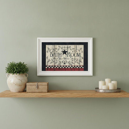 Bathroom 2 White Framed Print Bathroom Wall Art HomeRoots