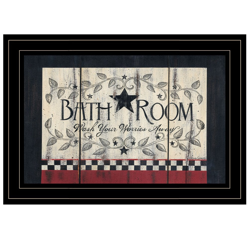 Bathroom 3 Black Framed Print Bathroom Wall Art HomeRoots