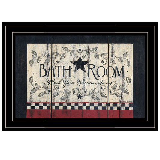 Bathroom 3 Black Framed Print Bathroom Wall Art HomeRoots