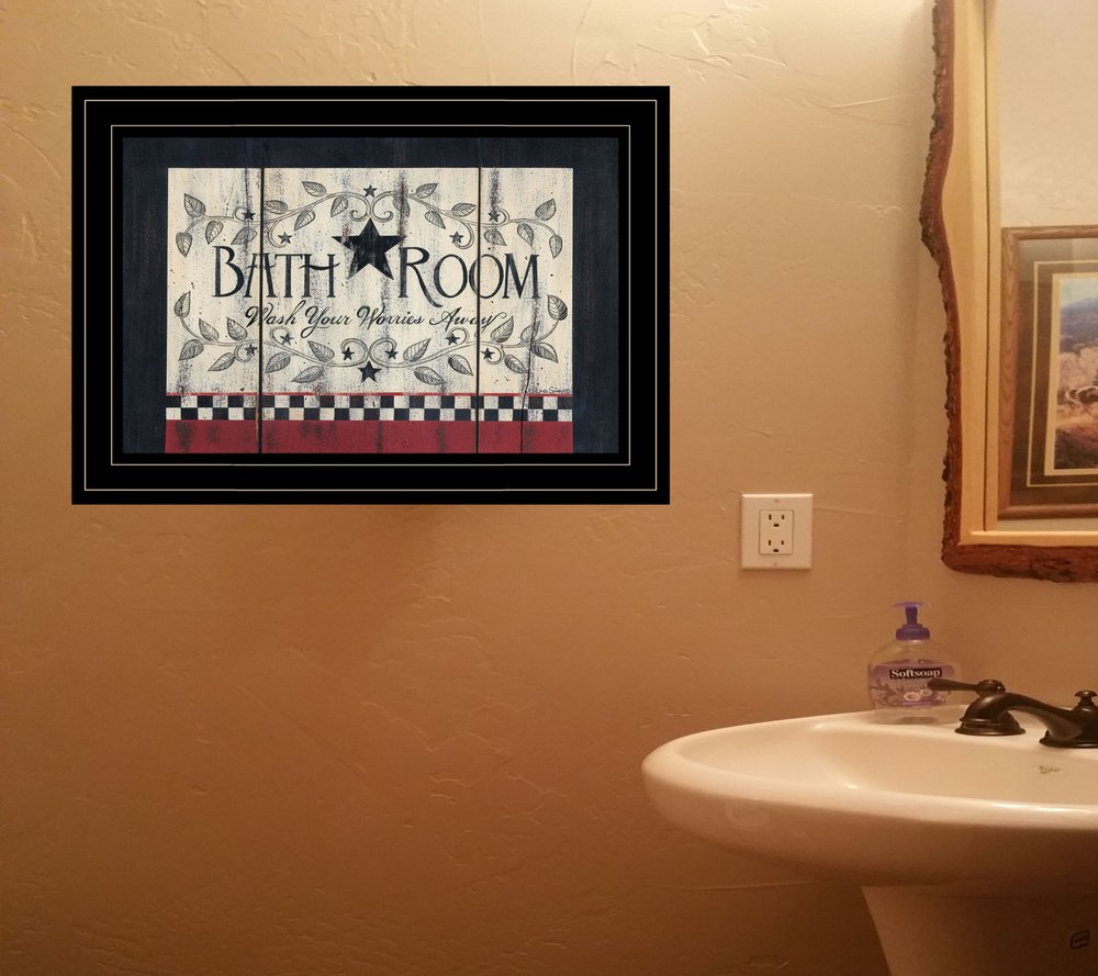 Bathroom 3 Black Framed Print Bathroom Wall Art HomeRoots