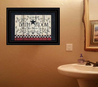 Bathroom 3 Black Framed Print Bathroom Wall Art HomeRoots