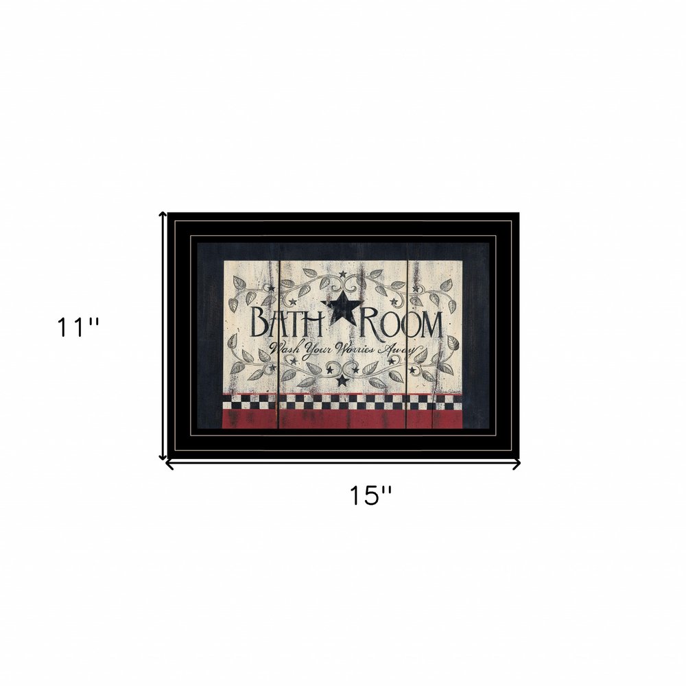 Bathroom 3 Black Framed Print Bathroom Wall Art HomeRoots