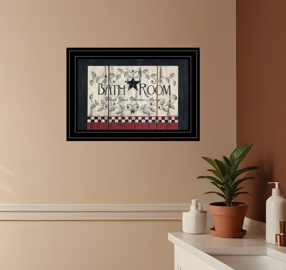 Bathroom 3 Black Framed Print Bathroom Wall Art HomeRoots