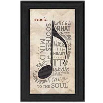 Music 7 Black Framed Print Wall Art HomeRoots