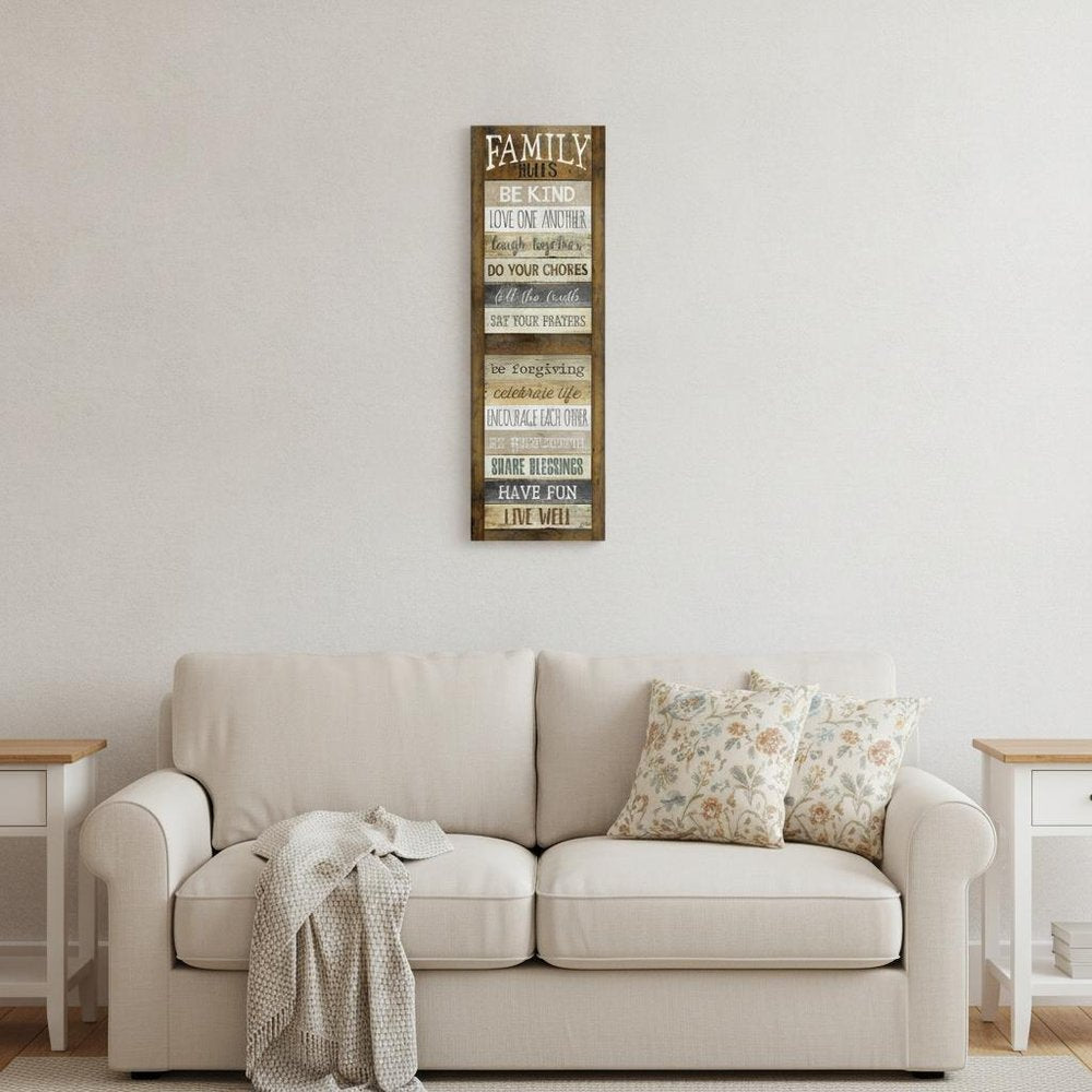 Family Rules Shutter 2 White Framed Print Wall Art HomeRoots