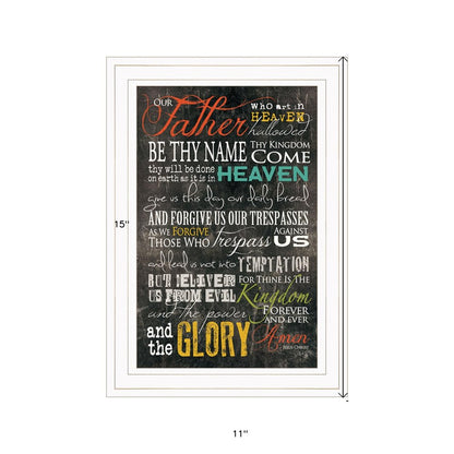 The Lords Prayer 2 White Framed Print Wall Art HomeRoots
