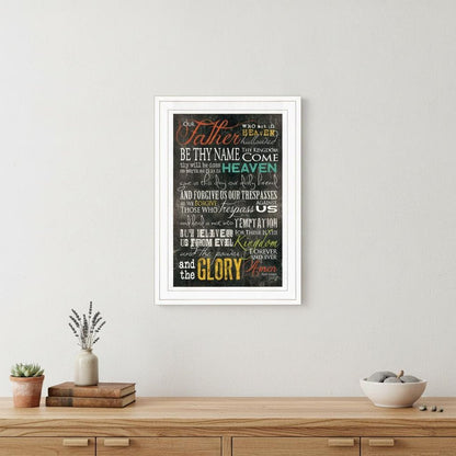 The Lords Prayer 2 White Framed Print Wall Art HomeRoots