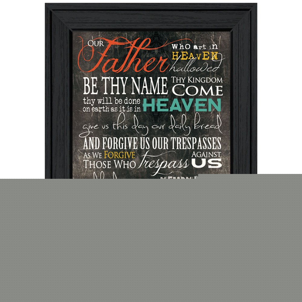 The Lords Prayer 3 Black Framed Print Wall Art HomeRoots