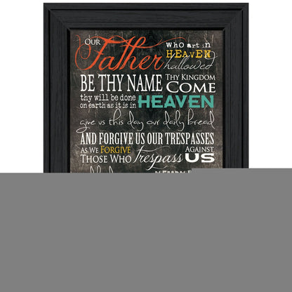 The Lords Prayer 3 Black Framed Print Wall Art HomeRoots