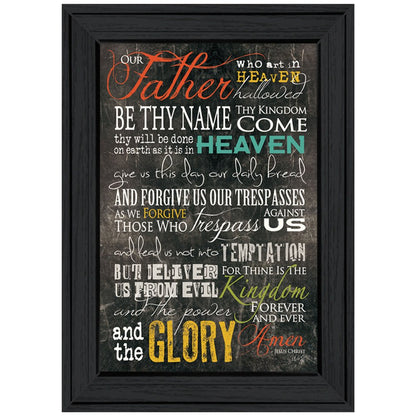The Lords Prayer 3 Black Framed Print Wall Art HomeRoots