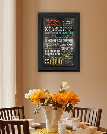 The Lords Prayer 3 Black Framed Print Wall Art HomeRoots