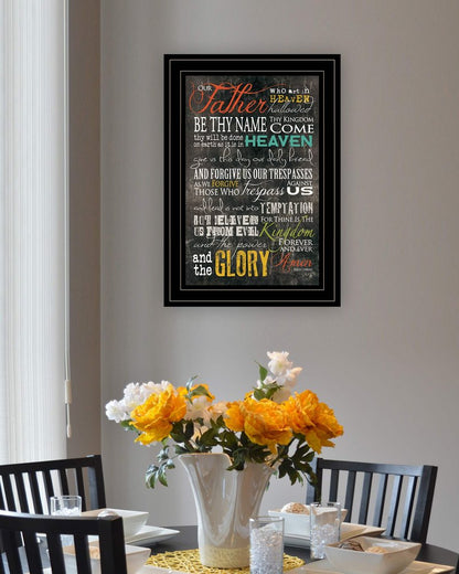 The Lords Prayer 4 Black Framed Print Wall Art HomeRoots