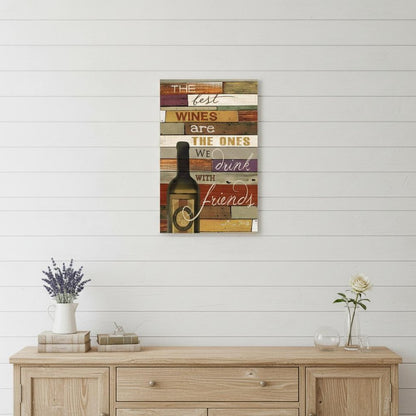 Wine With Friends White Framed Print Wall Art HomeRoots