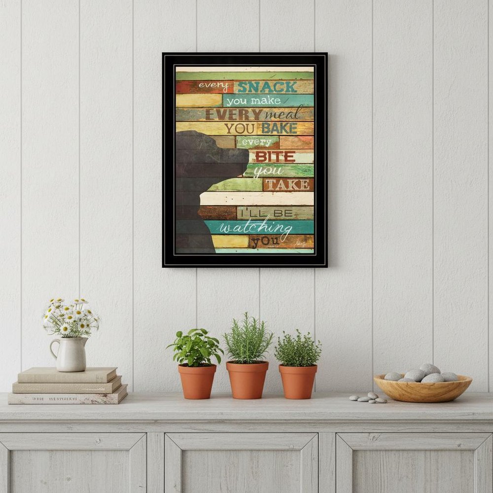 Ill Be Watching You 7 Black Framed Print Wall Art HomeRoots