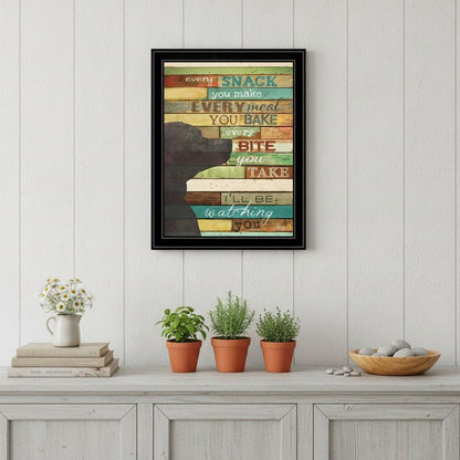 Ill Be Watching You 7 Black Framed Print Wall Art HomeRoots