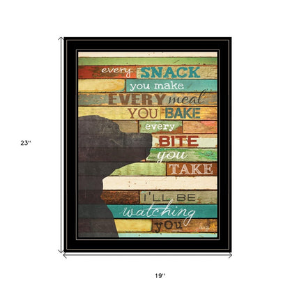 Ill Be Watching You 7 Black Framed Print Wall Art HomeRoots
