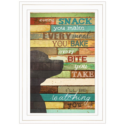 Ill Be Watching You 1 White Framed Print Wall Art HomeRoots