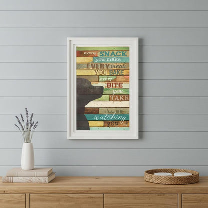 Ill Be Watching You 1 White Framed Print Wall Art HomeRoots