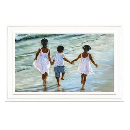Family and Friends 2 White Framed Print Wall Art HomeRoots