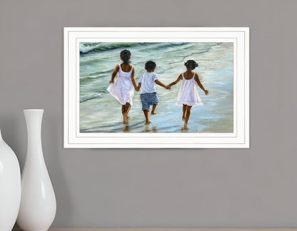Family and Friends 2 White Framed Print Wall Art HomeRoots