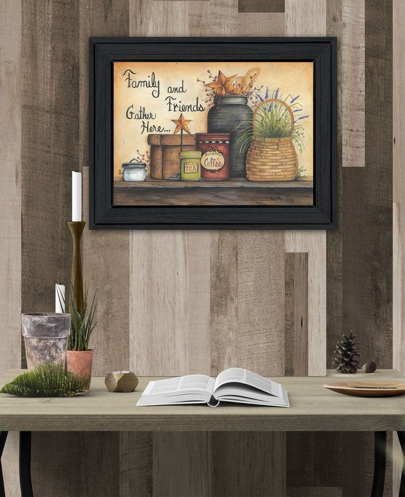 Family and Friends 3 Black Framed Print Wall Art HomeRoots