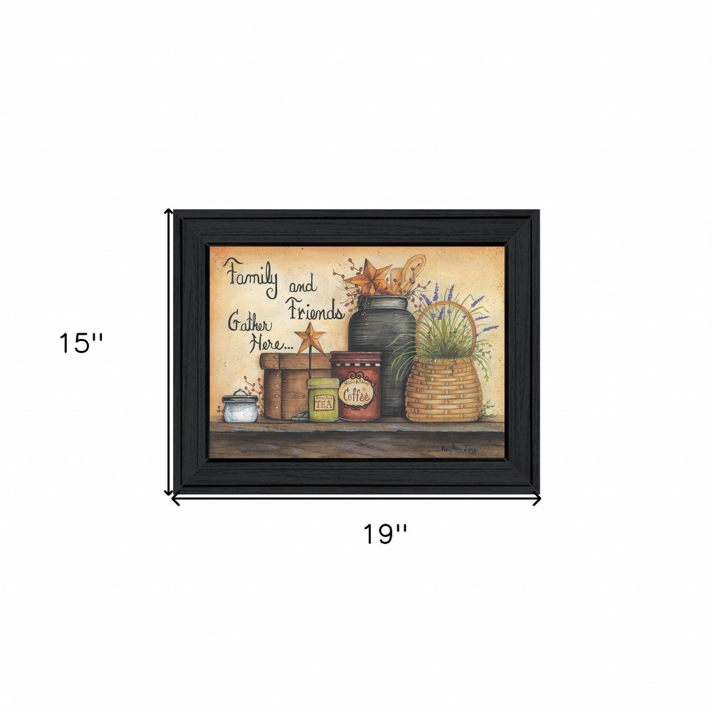 Family and Friends 3 Black Framed Print Wall Art HomeRoots