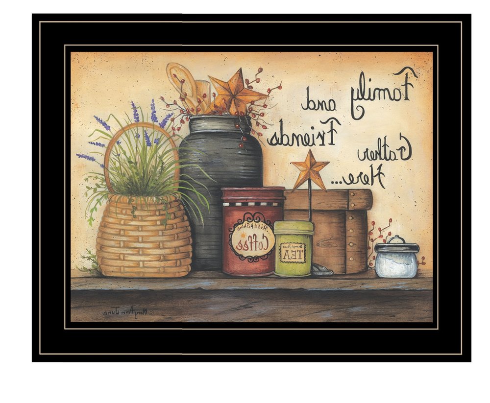 Family and Friends 4 Black Framed Print Wall Art HomeRoots