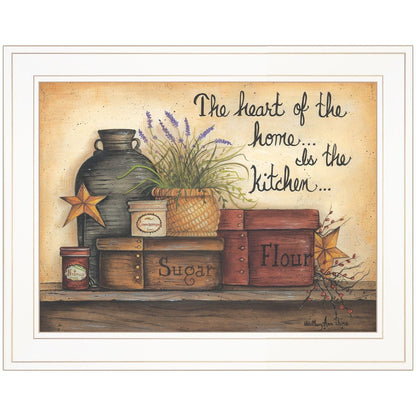 Heart of the Home 6 White Framed Print Kitchen Wall Art HomeRoots