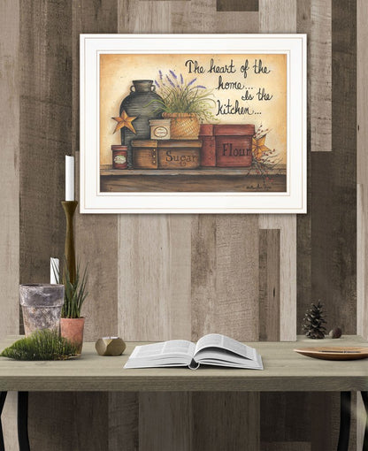 Heart of the Home 6 White Framed Print Kitchen Wall Art HomeRoots