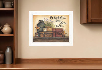 Heart of the Home 6 White Framed Print Kitchen Wall Art HomeRoots