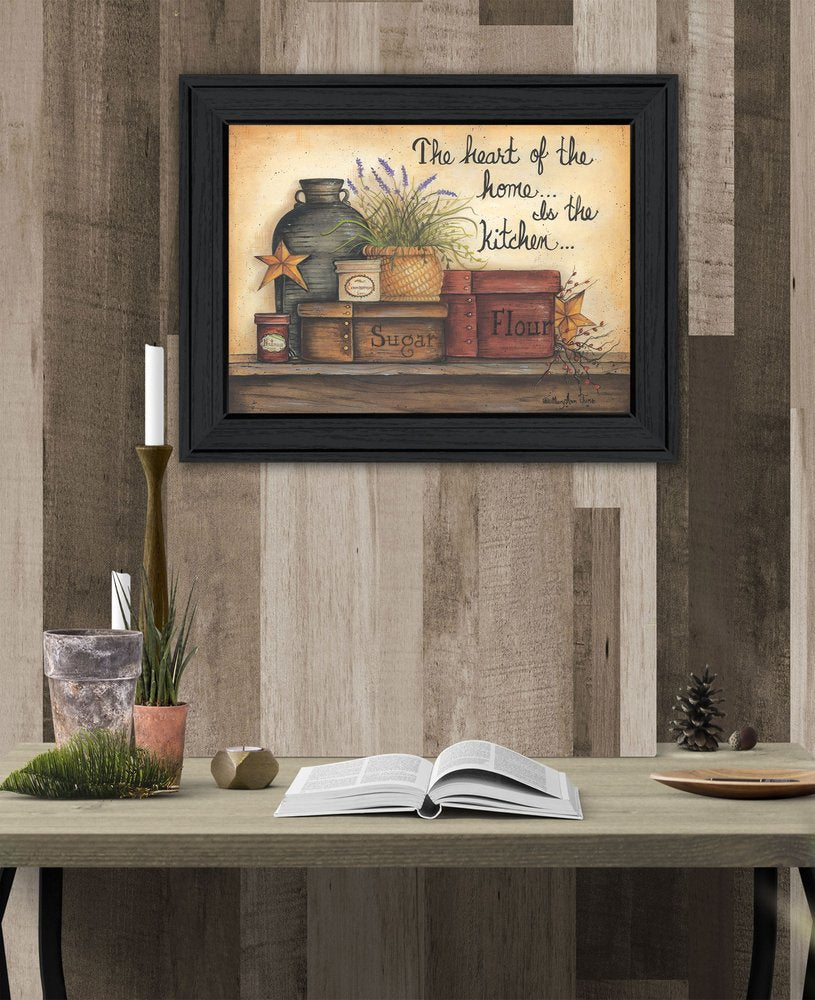 Heart of the Home 7 Black Framed Print Kitchen Wall Art HomeRoots