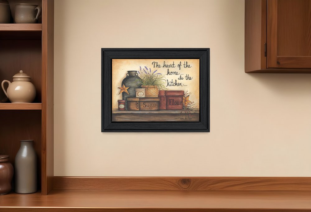 Heart of the Home 7 Black Framed Print Kitchen Wall Art HomeRoots