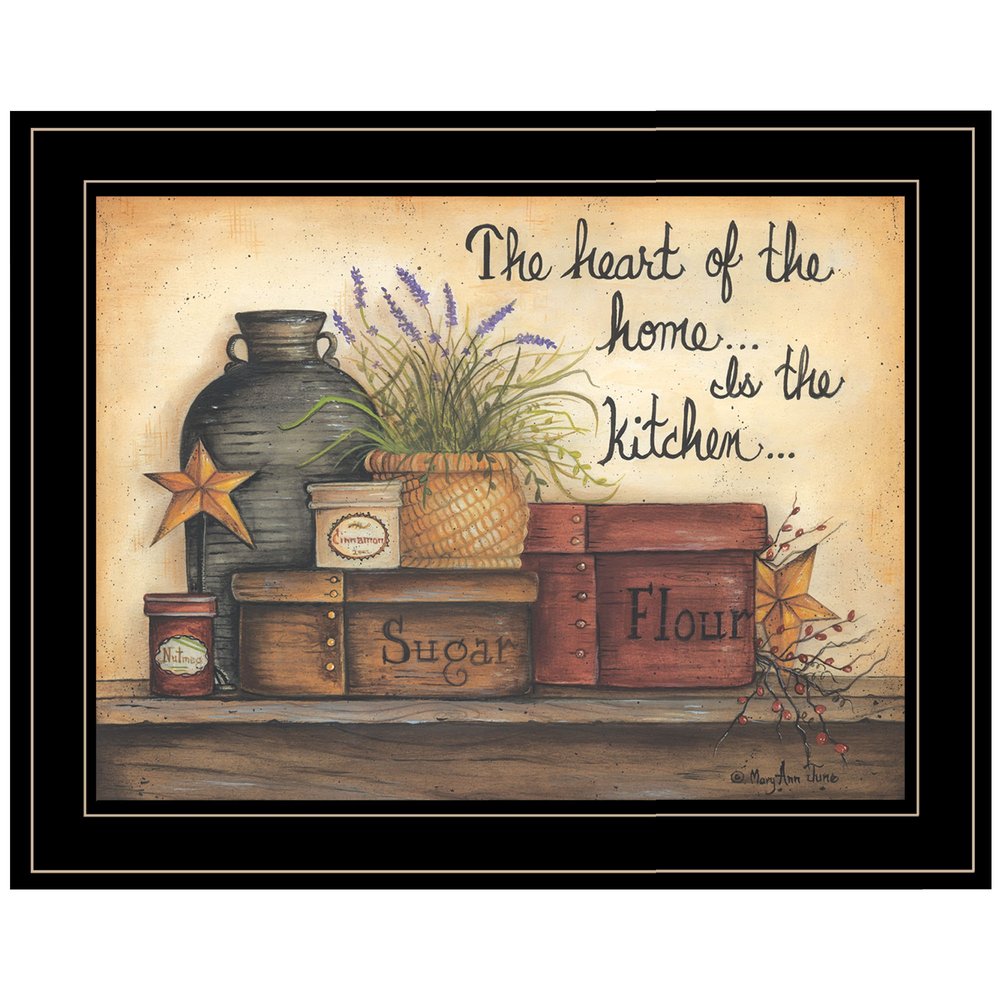 Heart of the Home 8 Black Framed Print Kitchen Wall Art HomeRoots