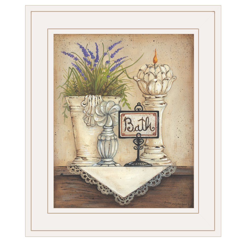 Bath Print 1 White Framed Print Bathroom Wall Art HomeRoots