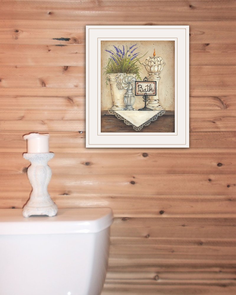 Bath Print 1 White Framed Print Bathroom Wall Art HomeRoots