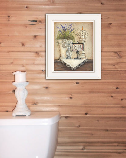 Bath Print 1 White Framed Print Bathroom Wall Art HomeRoots