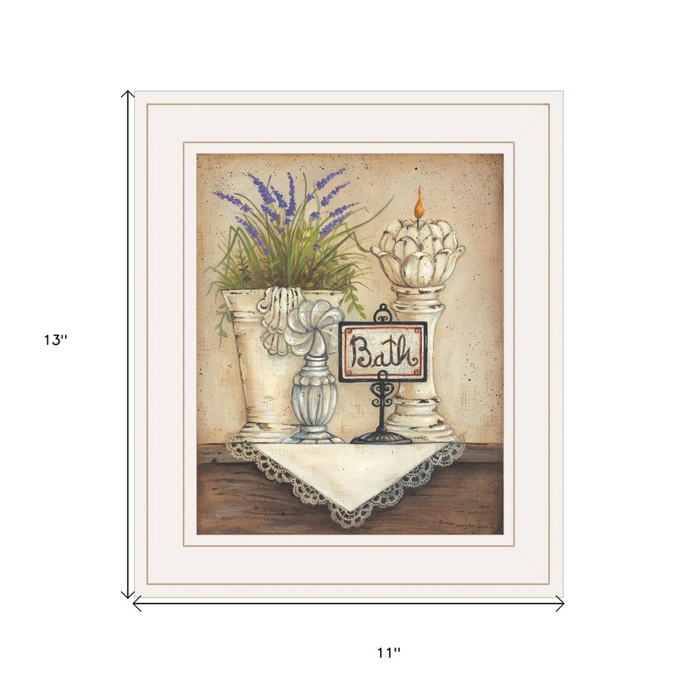 Bath Print 1 White Framed Print Bathroom Wall Art HomeRoots
