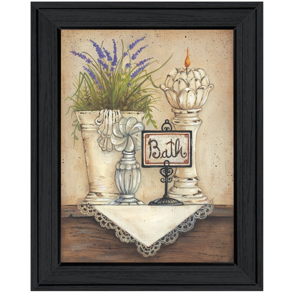 Bath Print 2 Black Framed Print Bathroom Wall Art HomeRoots