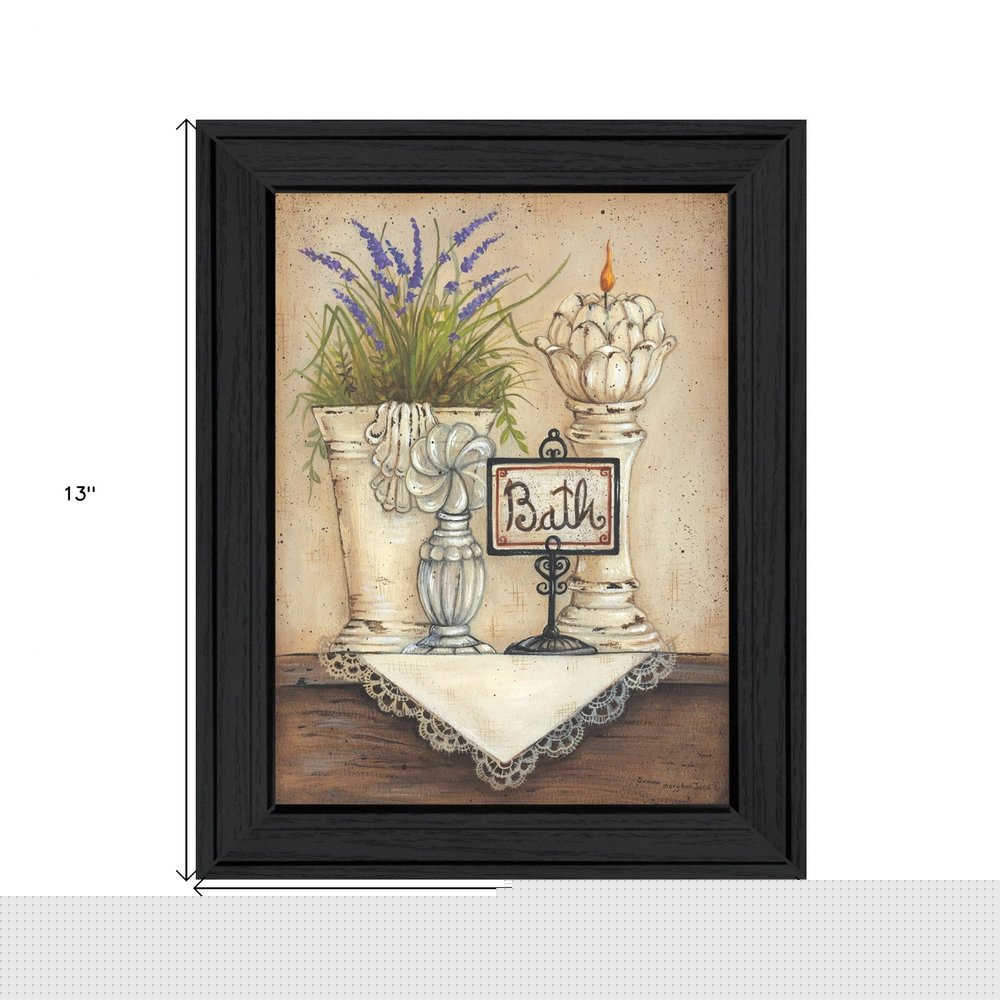Bath Print 2 Black Framed Print Bathroom Wall Art HomeRoots