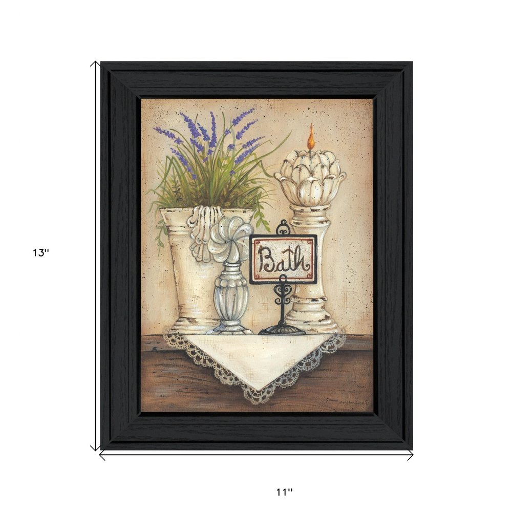 Bath Print 2 Black Framed Print Bathroom Wall Art HomeRoots
