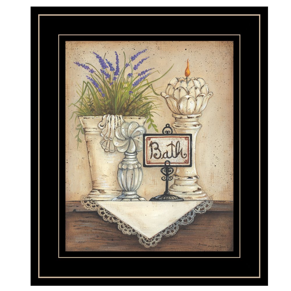 Bath Print 3 Black Framed Print Bathroom Wall Art HomeRoots