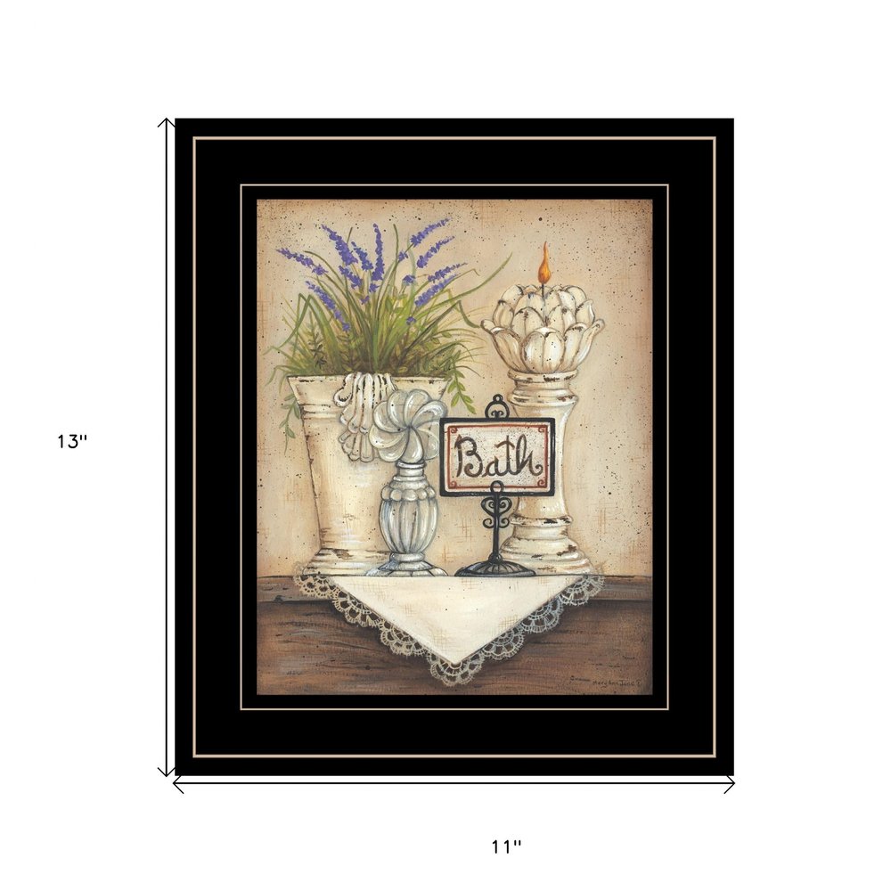 Bath Print 3 Black Framed Print Bathroom Wall Art HomeRoots