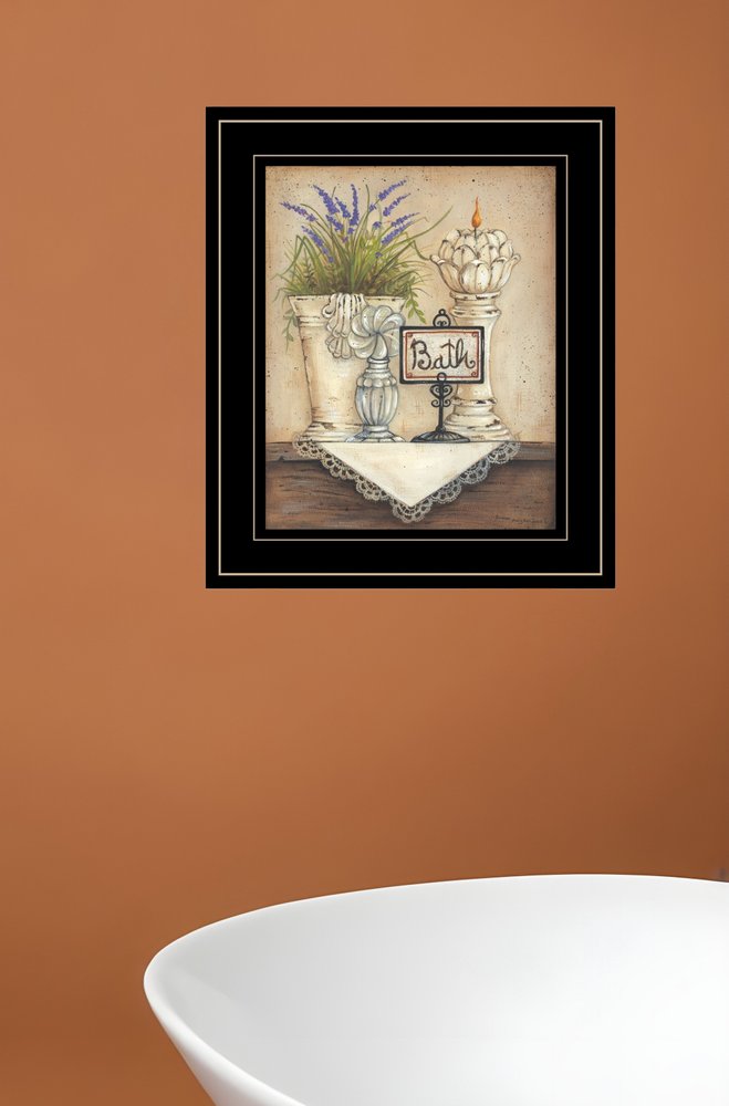 Bath Print 3 Black Framed Print Bathroom Wall Art HomeRoots
