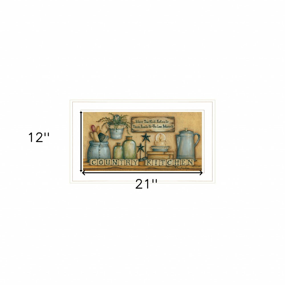 Country Kitchen 5 White Framed Print Kitchen Wall Art HomeRoots