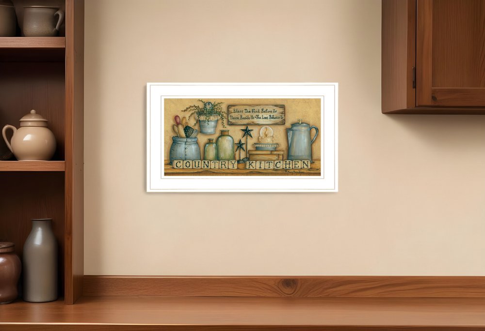 Country Kitchen 5 White Framed Print Kitchen Wall Art HomeRoots