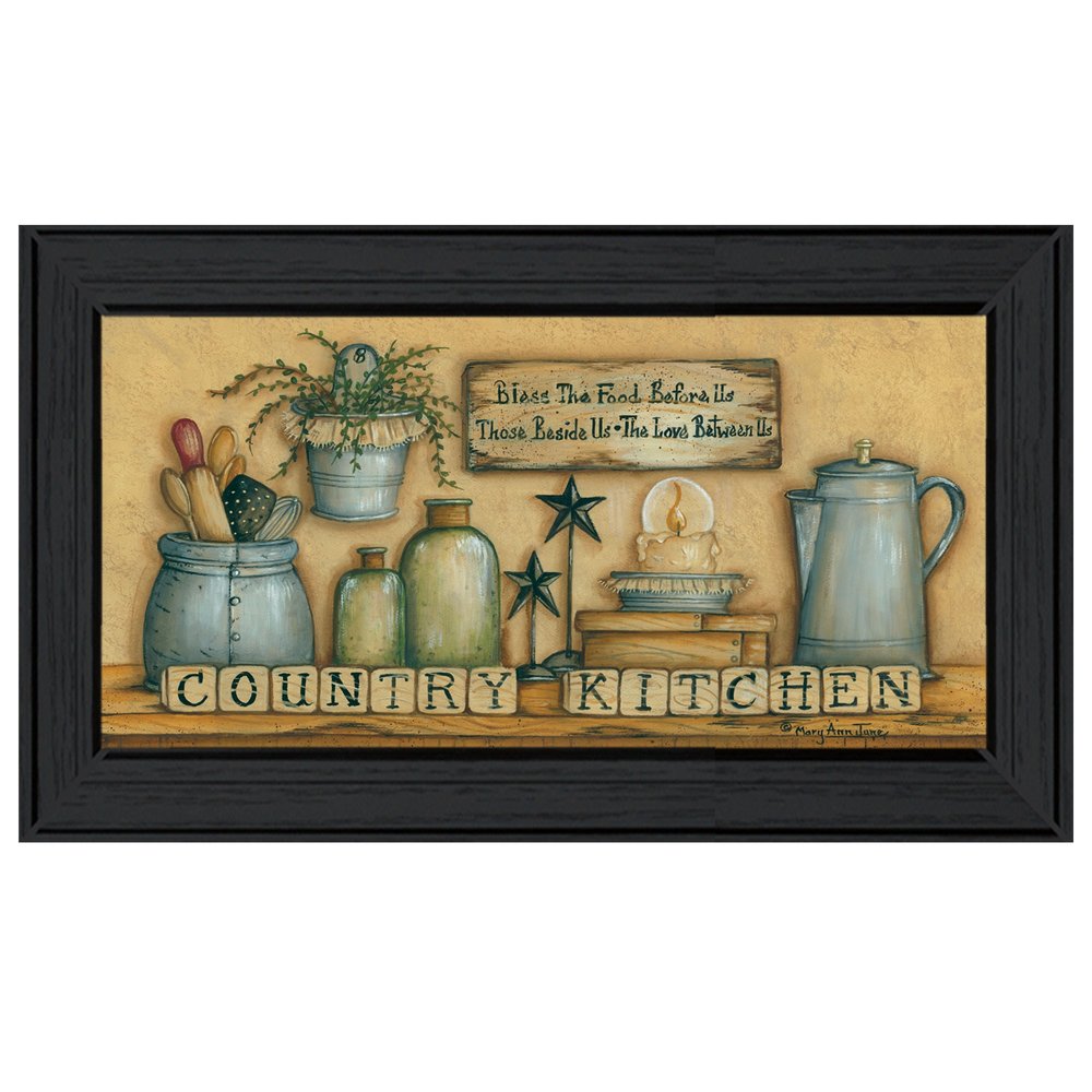 Country Kitchen 6 Black Framed Print Kitchen Wall Art HomeRoots