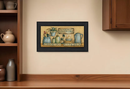 Country Kitchen 6 Black Framed Print Kitchen Wall Art HomeRoots